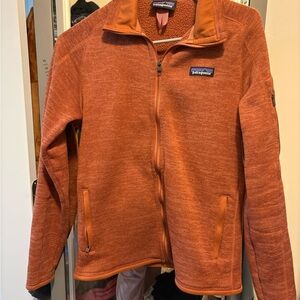 Patagonia Rust Orange Fleece Jacket